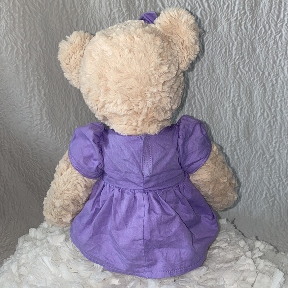 FAO Schwarz 2016 Stuffed Purple Dress & Bow Geoffrey Bear - Picture 7 of 10